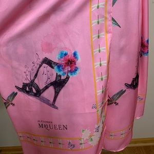 Alexzander McQueen silk scarf.